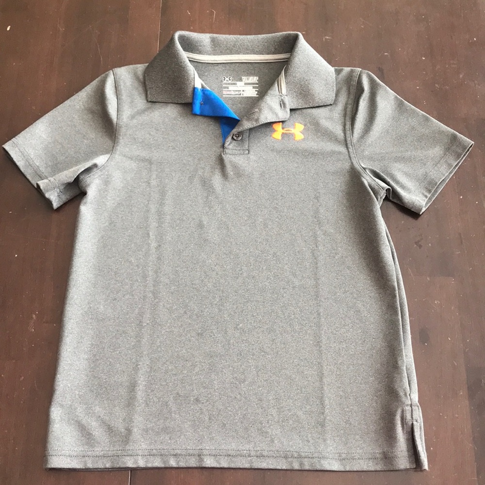 UA boys polo, grey